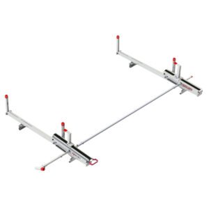 Extended Drop-Down Ladder Rack — Ford Transit Medium & High Roof — single-side rack overview