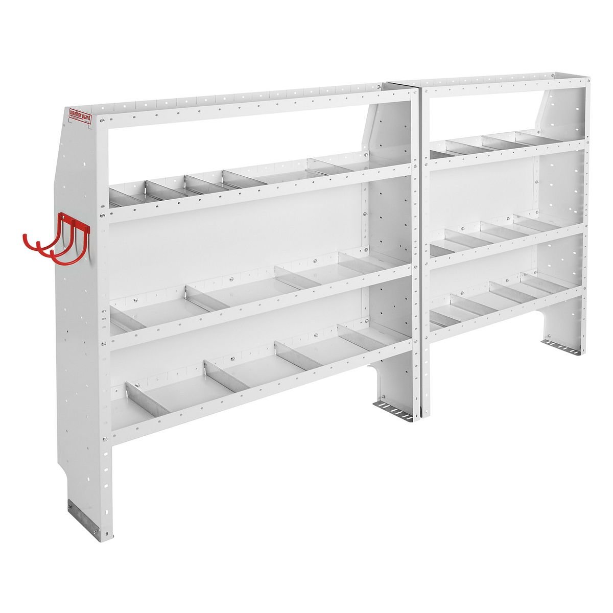 Cable & Plumber — Ford Transit Medium Roof 130″ WB — driver-side shelving layout