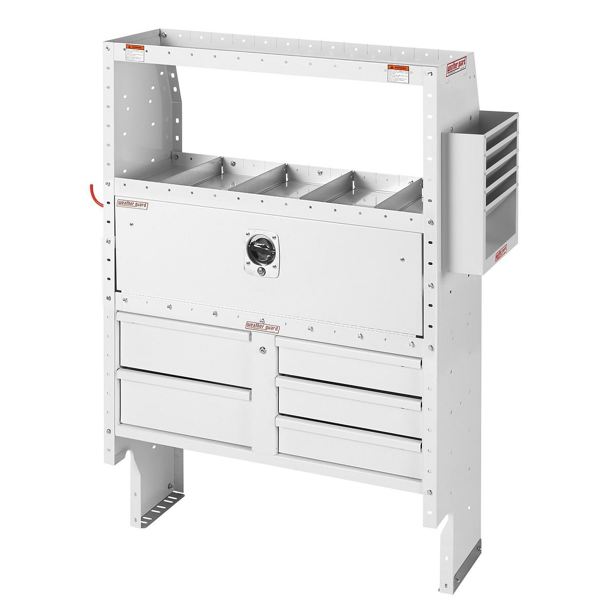 Electrical Contractor — Ford Transit Medium Roof 130″ WB — passenger-side shelving layout