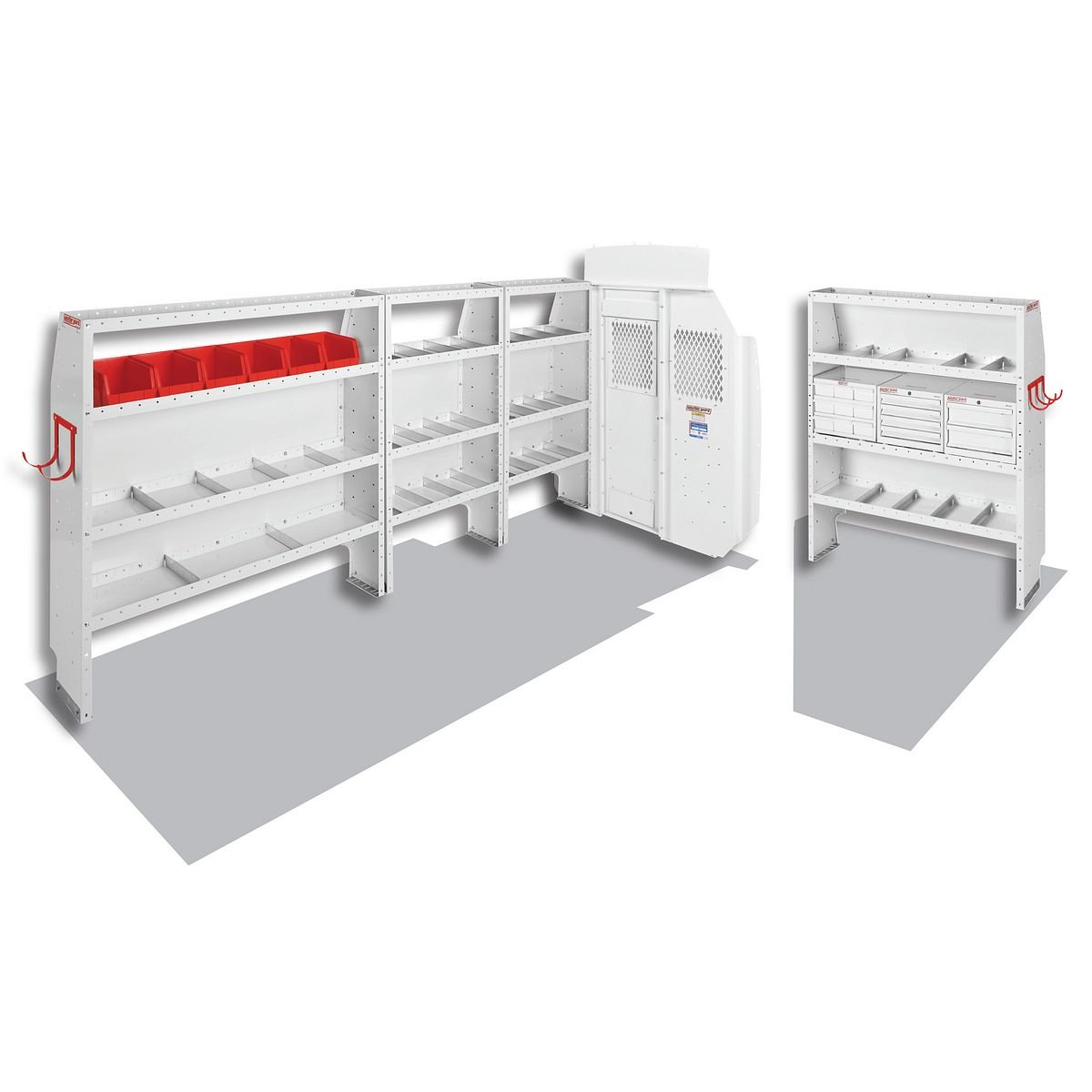 General Service & Contractor — Ford Transit High Roof 148″ WB Extended Body — layout overview