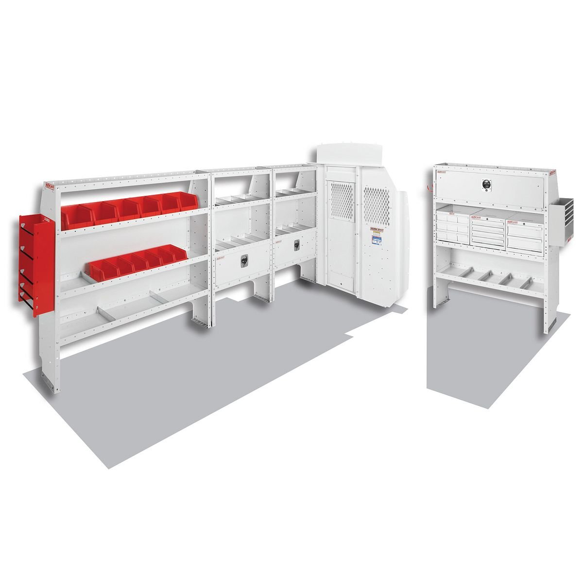Electrical Contractor — Ford Transit High Roof 148″ WB Extended Body — layout overview