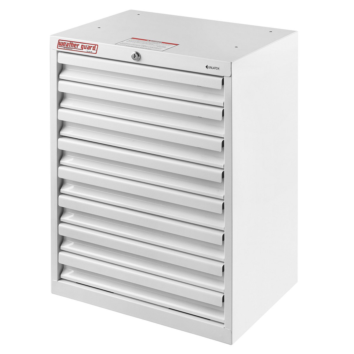 WEATHER GUARD 8-Drawer Van Cabinet — 18-inch Wide, 24-inch High (9988-3-01) — product overview