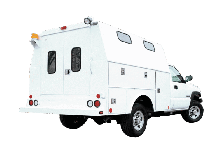 Premier Truck Bodies Warner Enclosed Plumber Body — supplier reference configuration