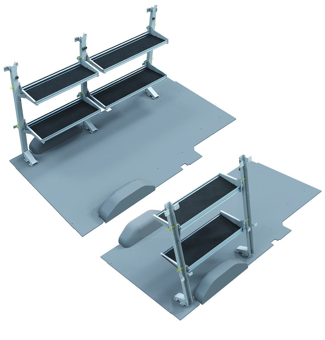 2026 Ford Transit factory-order upfit brochure reference — Delivery Folding Shelving Package