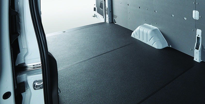 2026 Ford Transit factory-order upfit brochure reference — Heavy-Duty Cargo Flooring