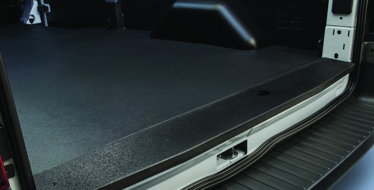 2026 Ford Transit factory-order upfit brochure reference — Heavy-Duty Scuff Plate Kit