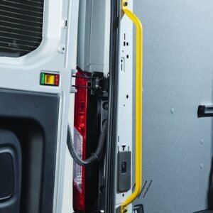 2026 Ford Transit factory-order upfit brochure reference — D-Pillar Grab Handle Kit