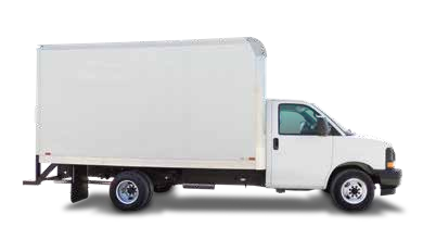Knapheide KBV box body on a cutaway chassis — brochure reference configuration